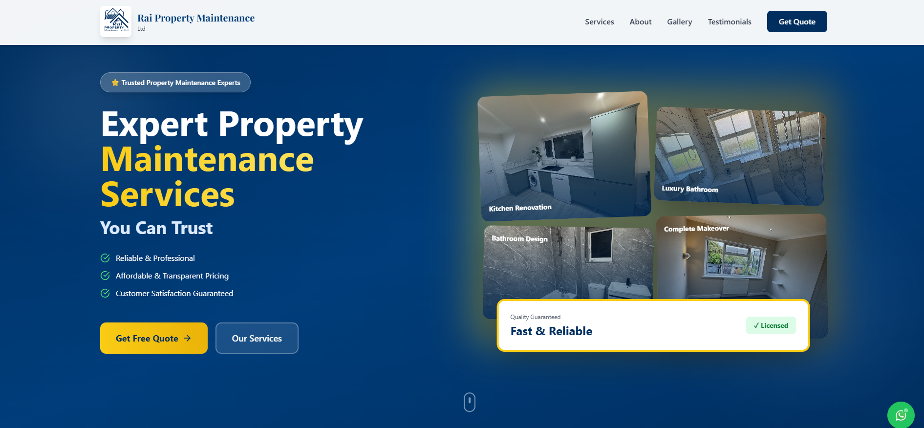 Property Maintenance Website